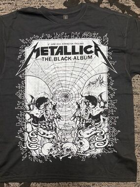 Metallica The Black Album Graphic Tee - Black & White